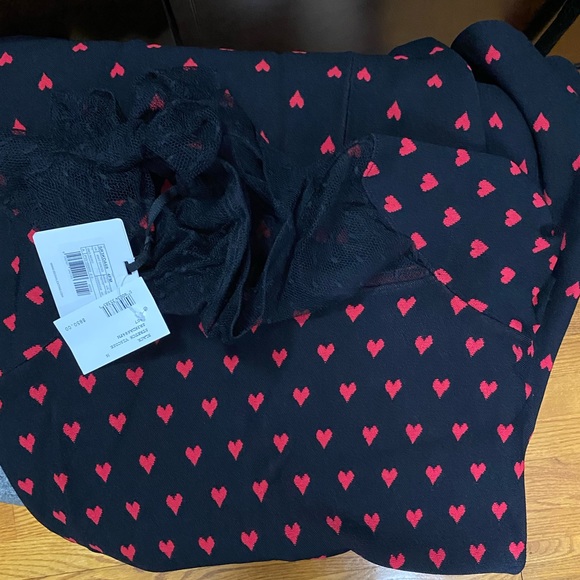 RedValentino heart jacquard stretch viscose dress - Picture 8 of 8